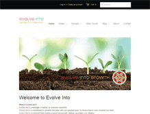 Tablet Screenshot of evolveinto.com
